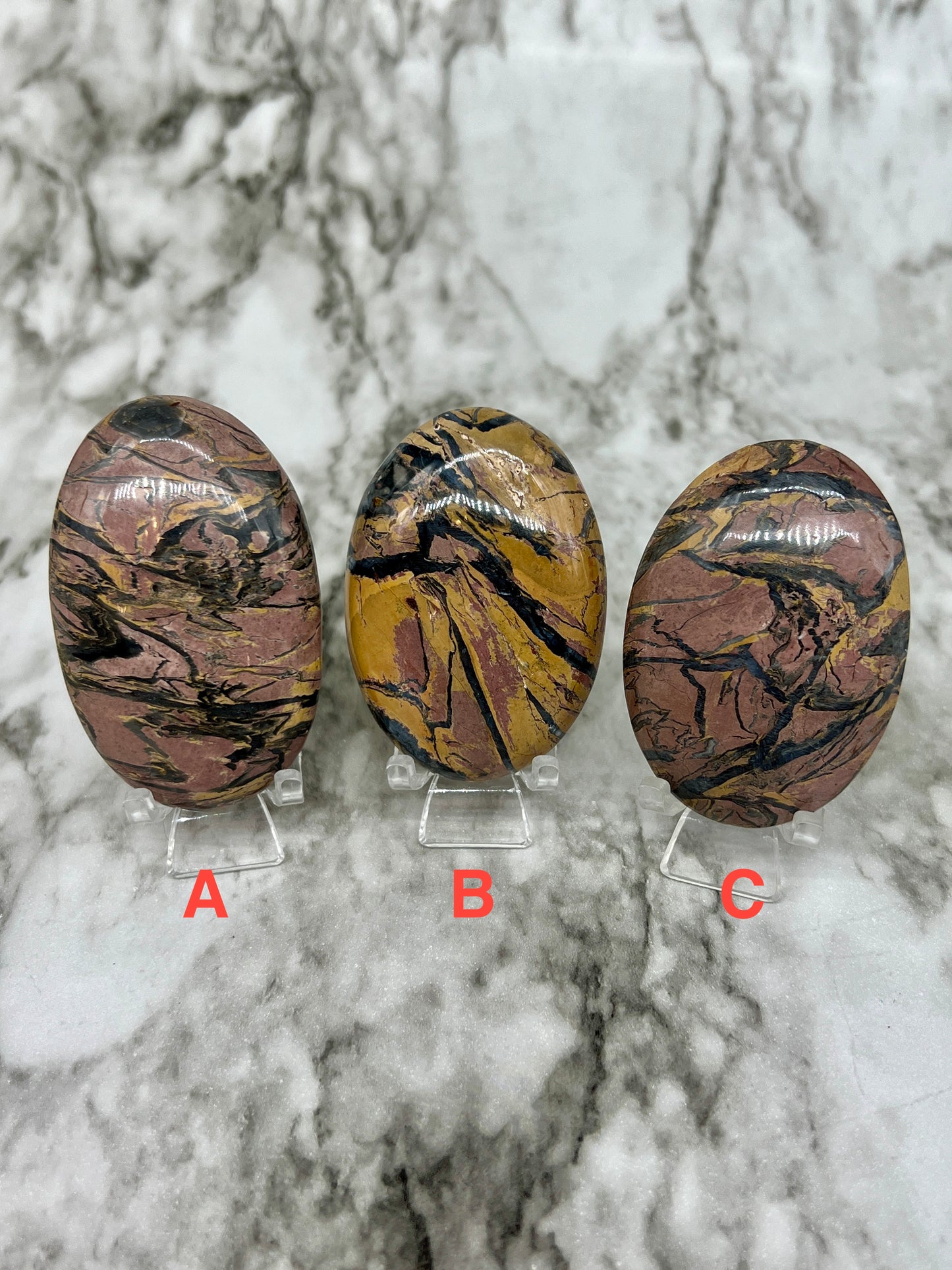 Pakistani Zebra Jasper Palm Stone