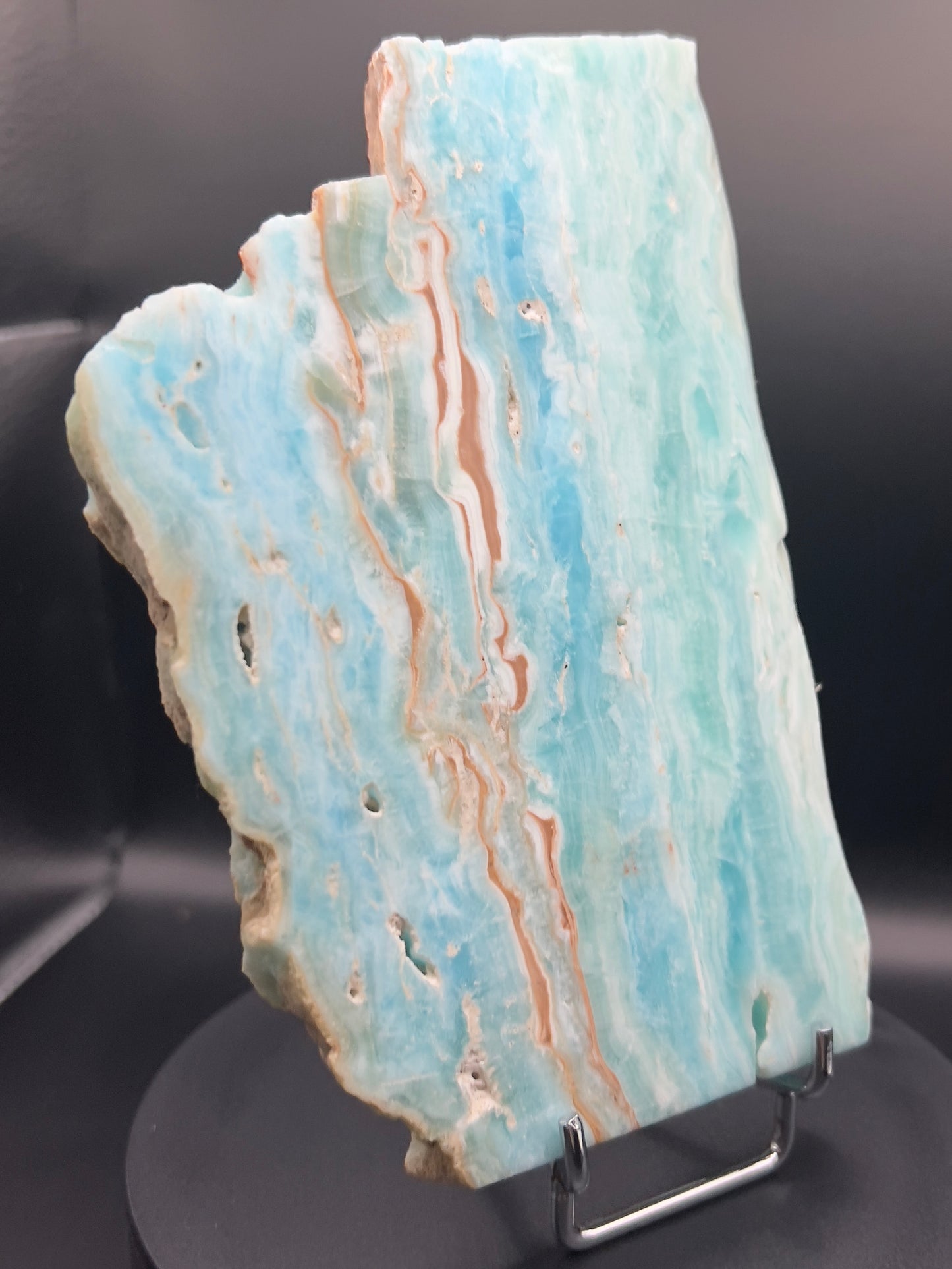 Blue Aragonite & Smithsonite Slab / Freeform