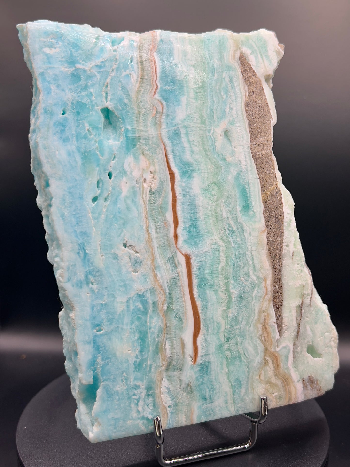 Blue Aragonite & Smithsonite Slab / Freeform