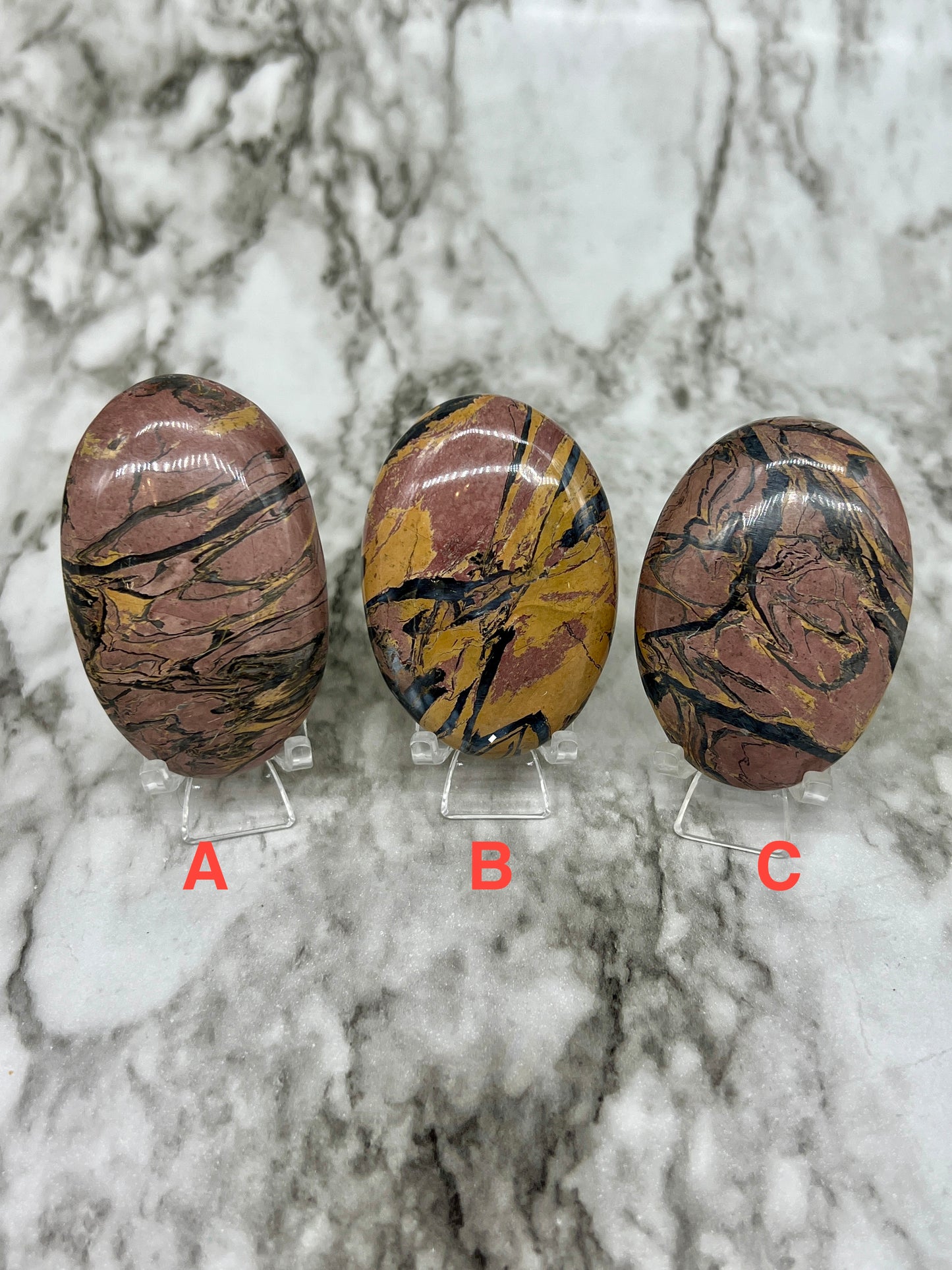 Pakistani Zebra Jasper Palm Stone
