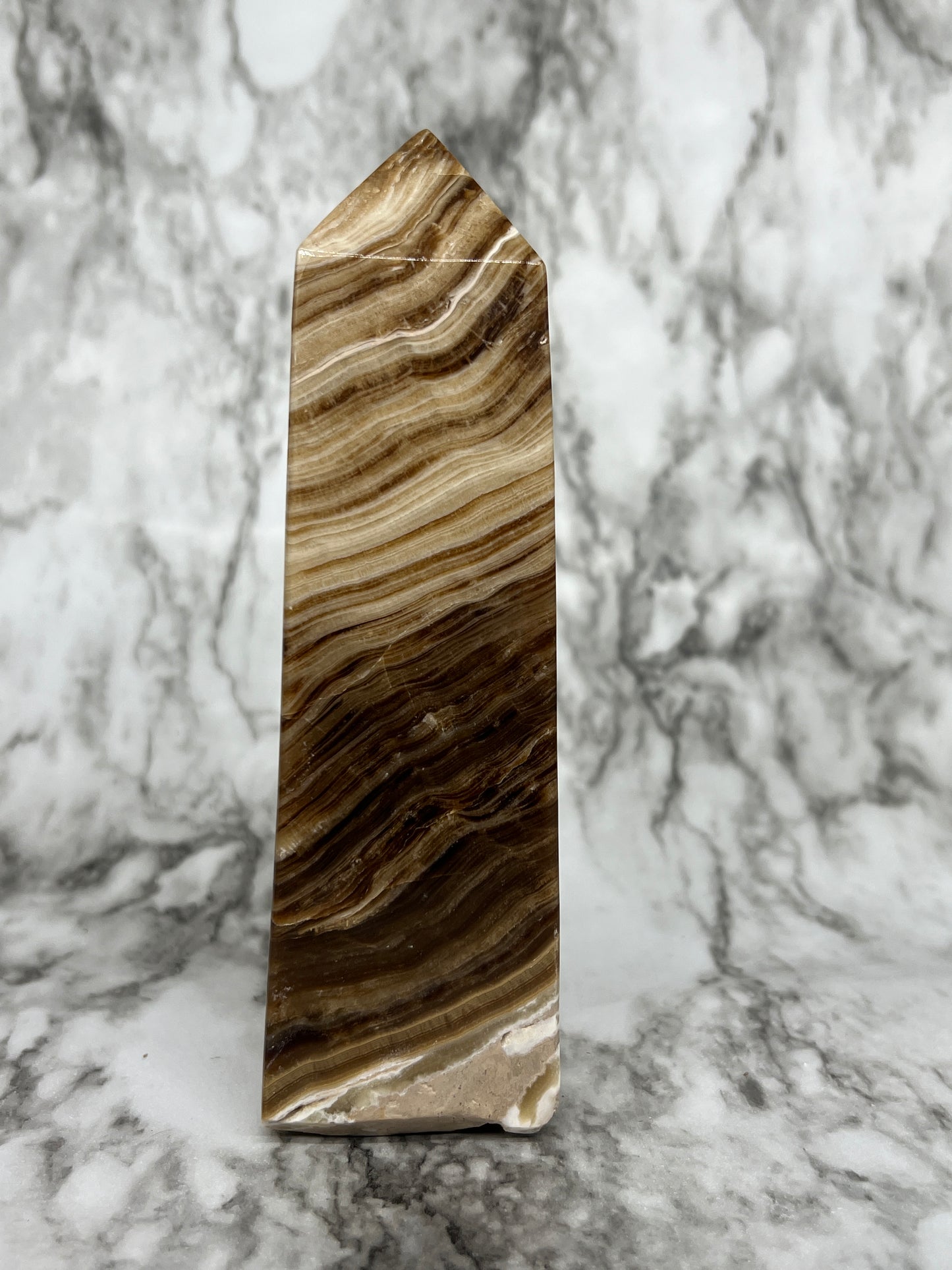 Chocolate Calcite XL tower
