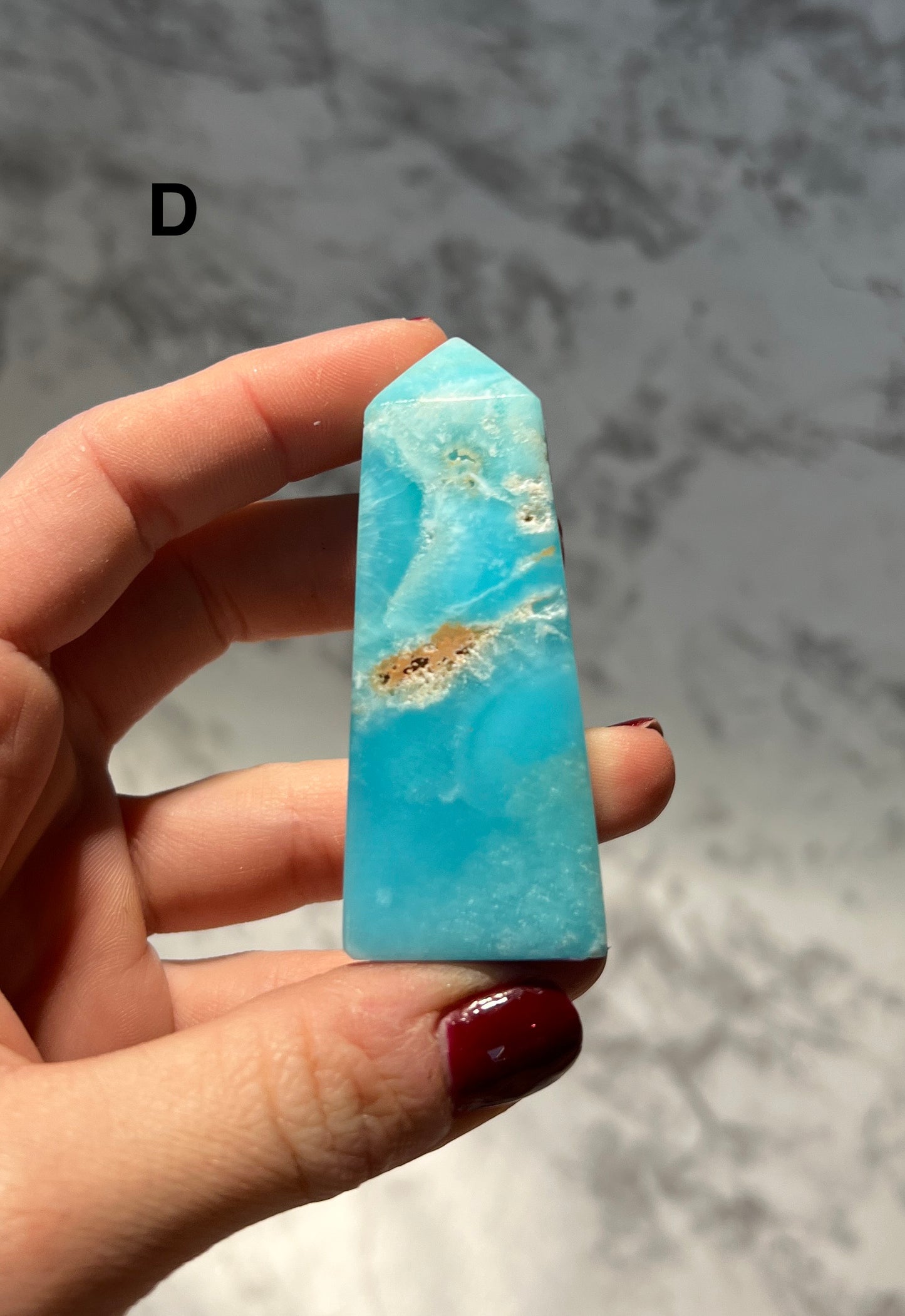 Blue Aragonite Tower