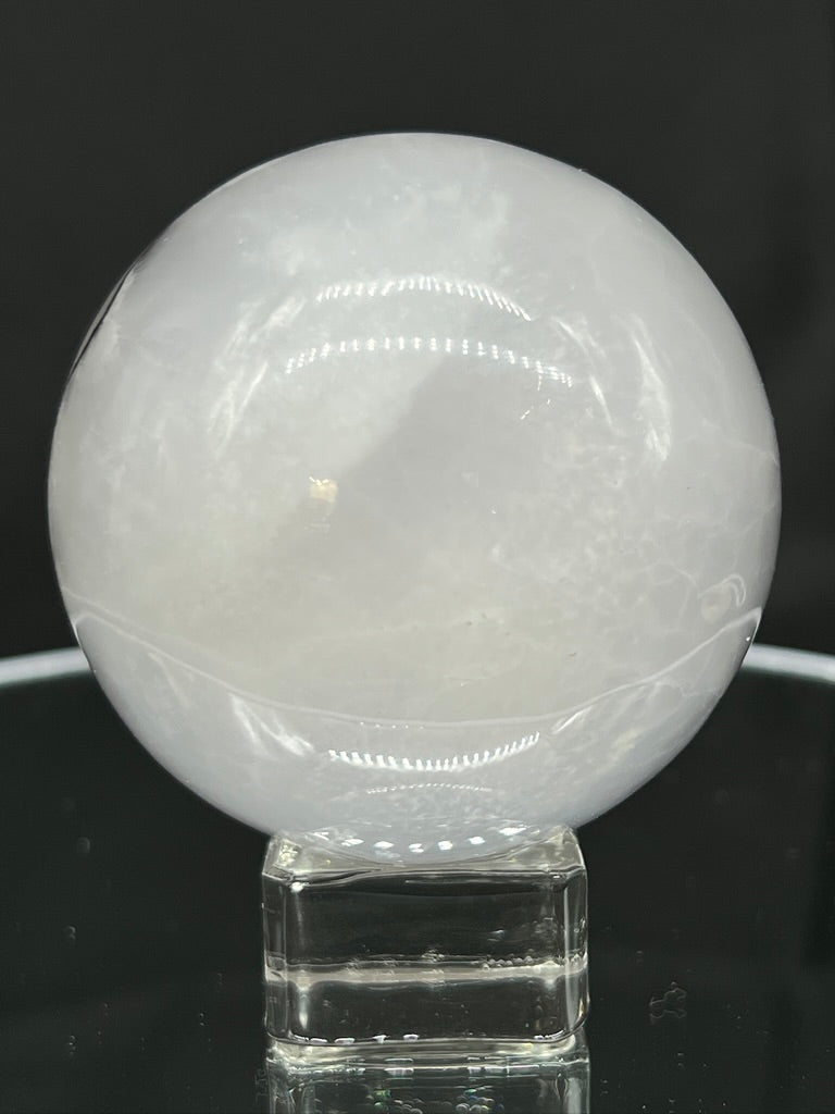 UV-Reactive Smokey-Pink Mangano Sphere