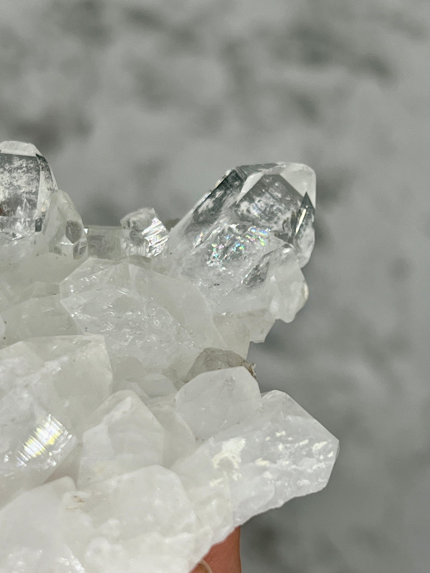 Clear Quartz Specimen π Rainbow Inclusions