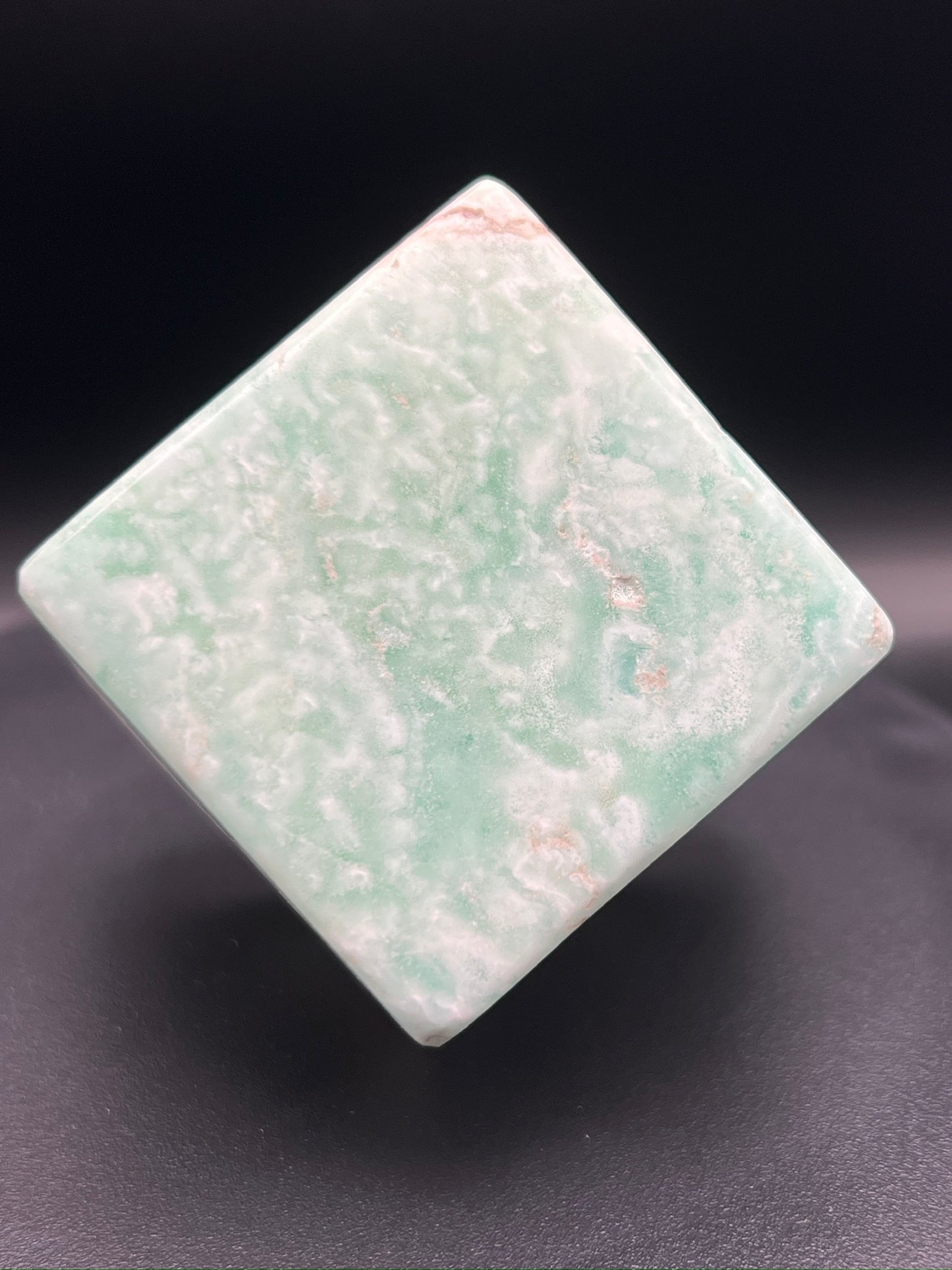 Blue Aragonite Cube Carving