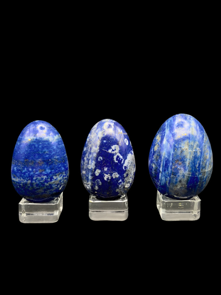 High Quality UV-Reactive Lapis Egg Carving