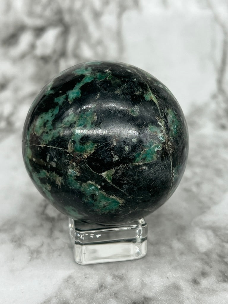 Hydrogrossular Garnet Sphere