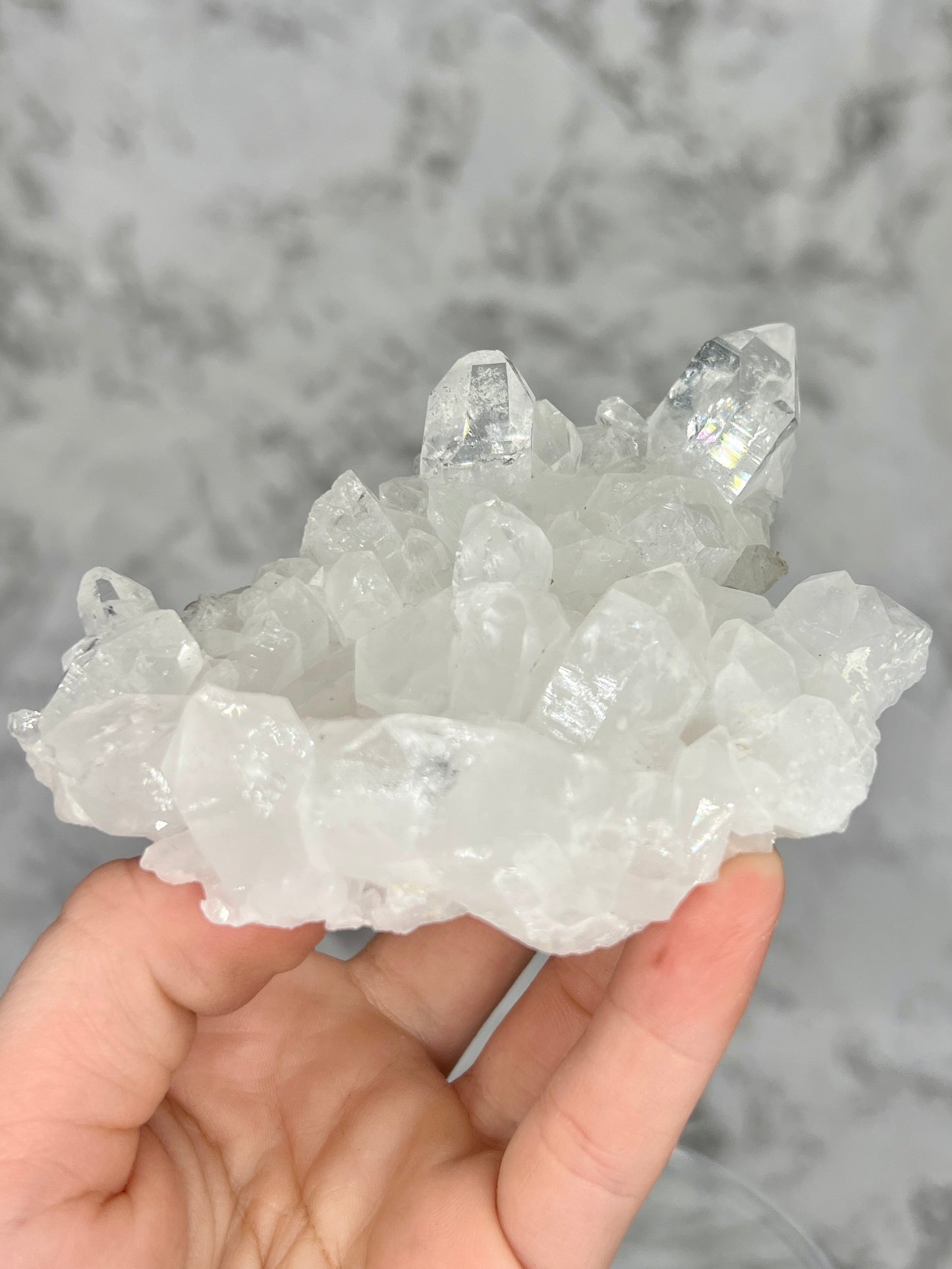 Clear Quartz Specimen π Rainbow Inclusions