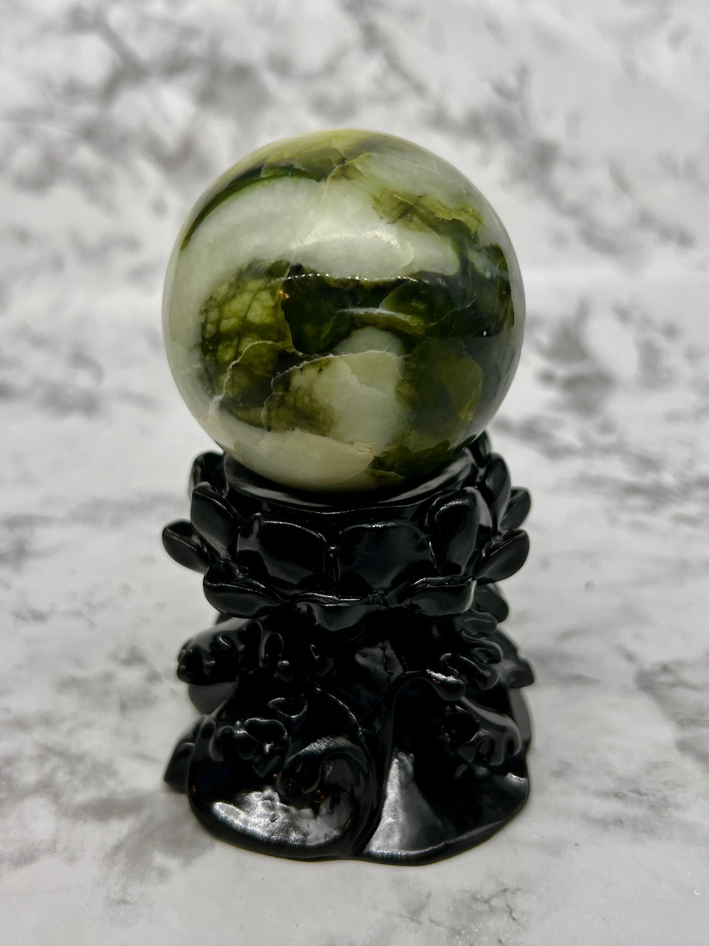 Rutile Serpentine Sphere
