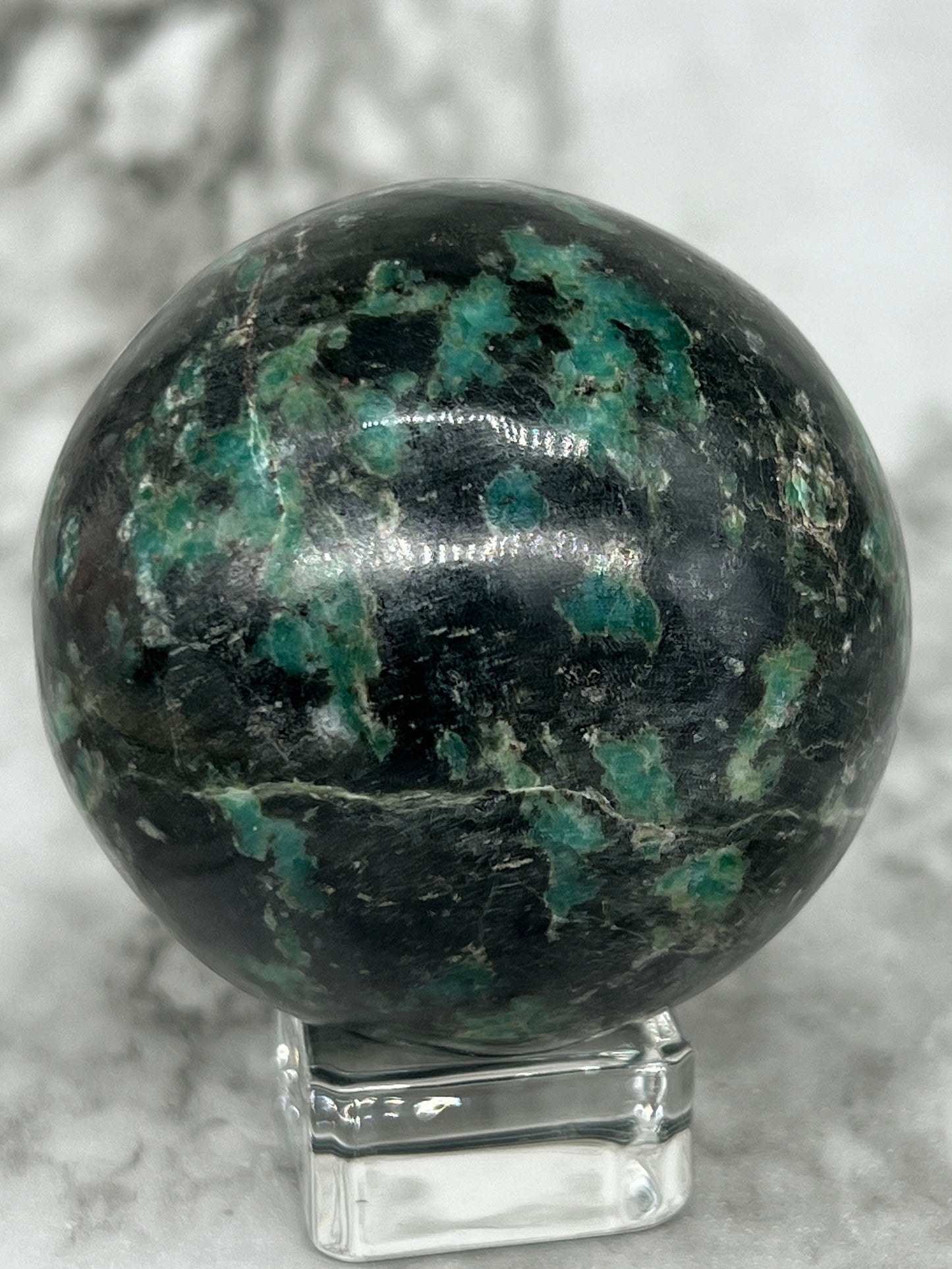Hydrogrossular Garnet Sphere