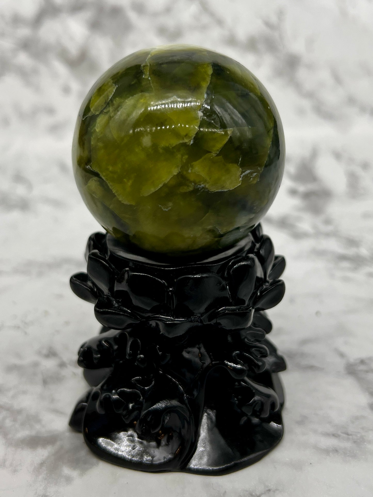 Rutile Serpentine Sphere