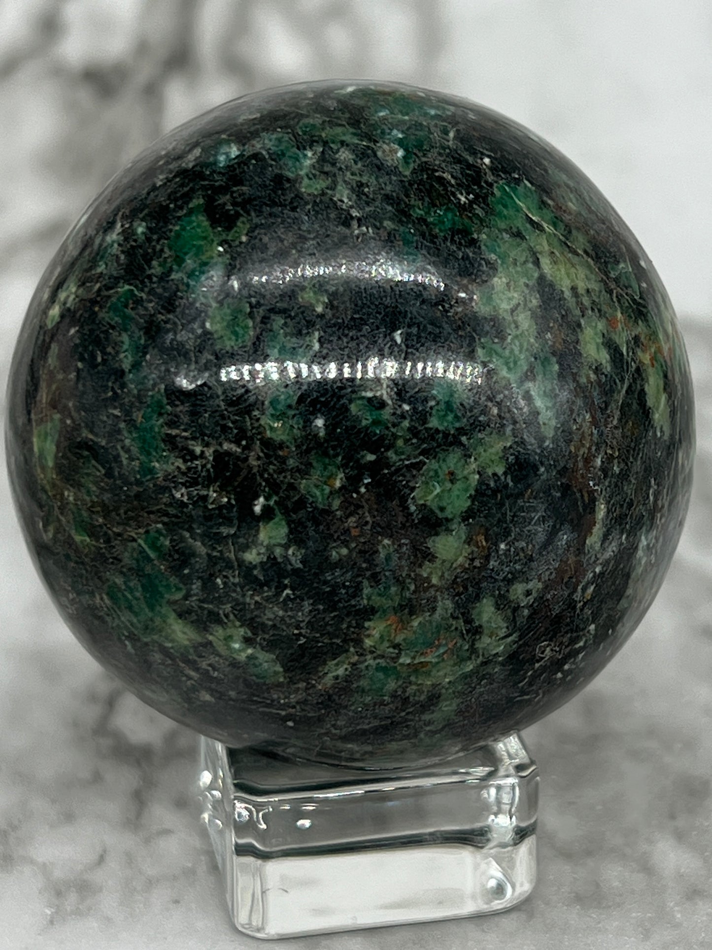 Hydrogrossular Garnet Sphere