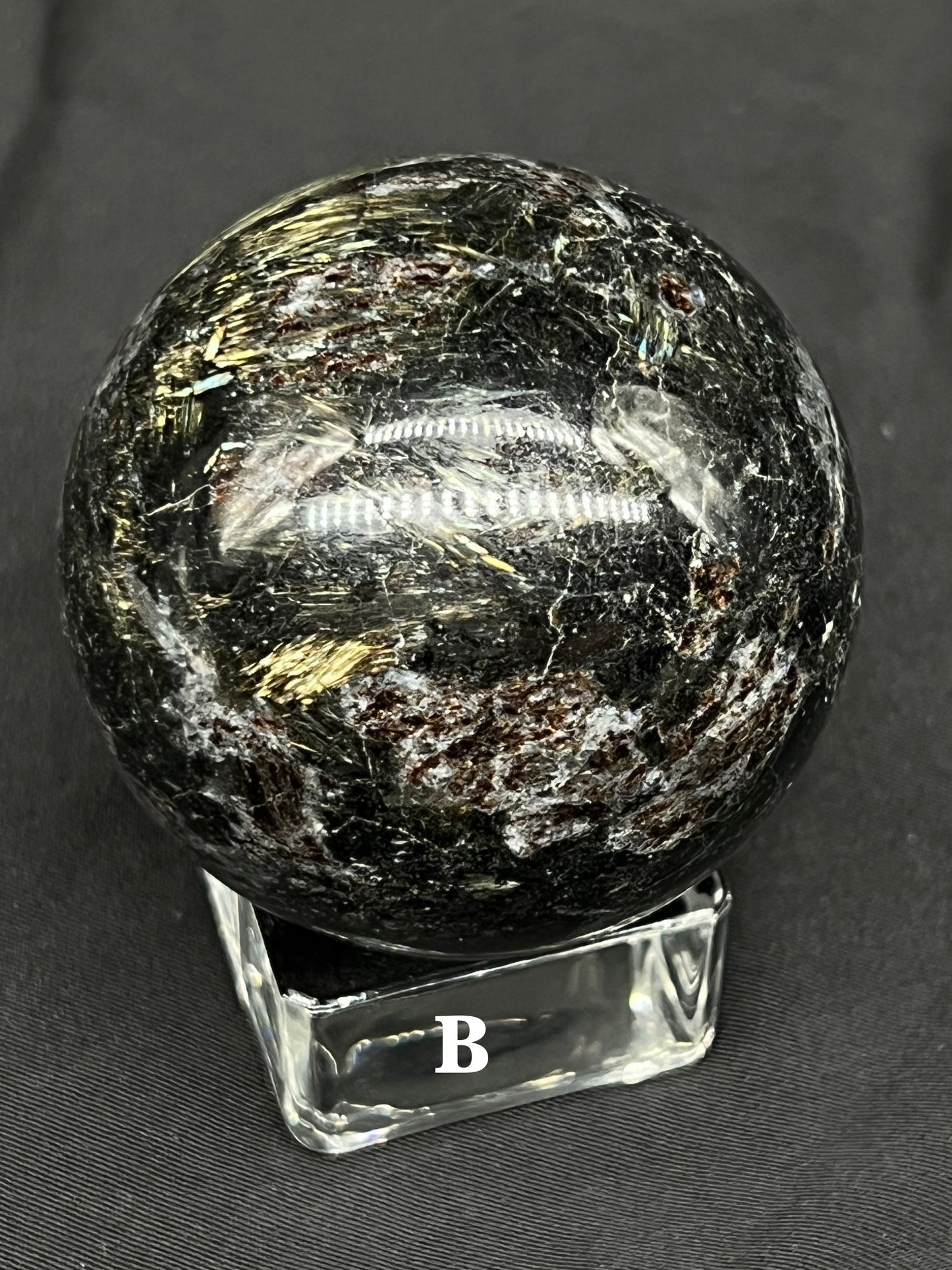 Fireworks Obsidian Sphere