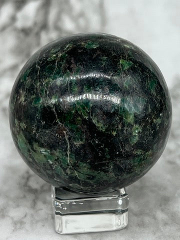Hydrogrossular Garnet Sphere