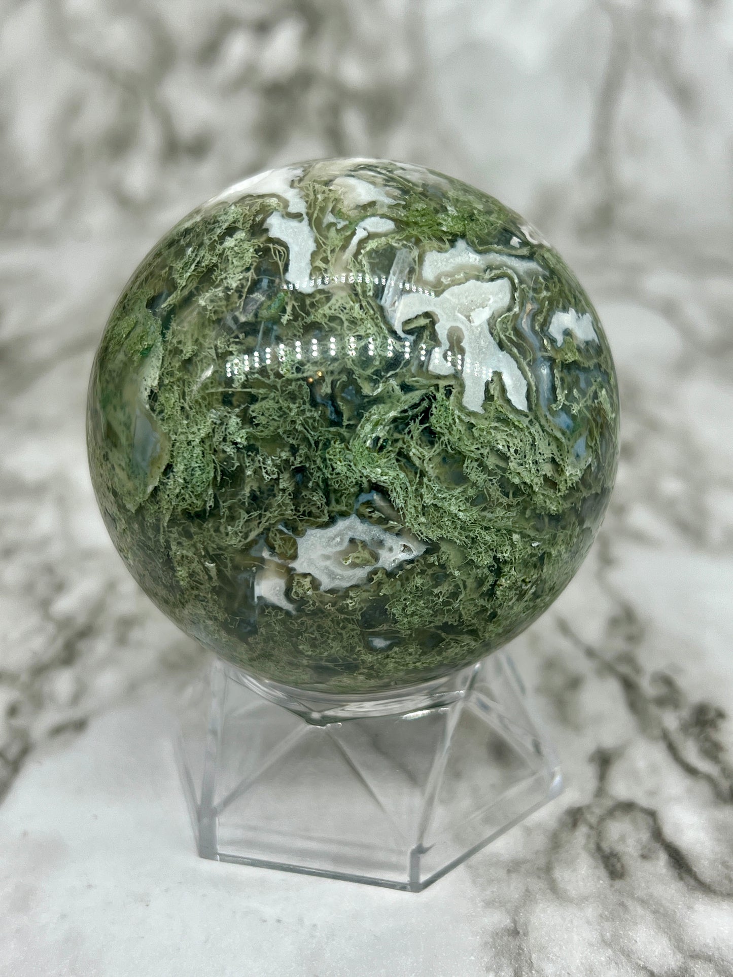 Moss Agate Sphere