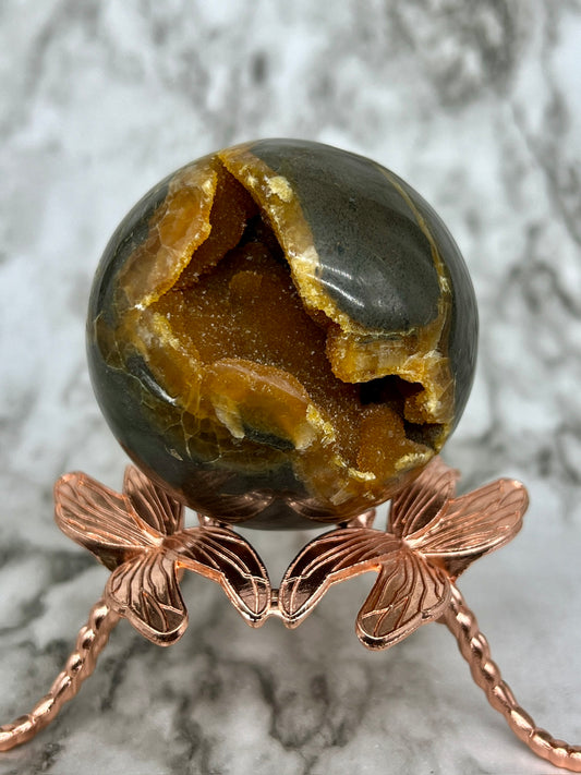 Septarian Druzy Sphere