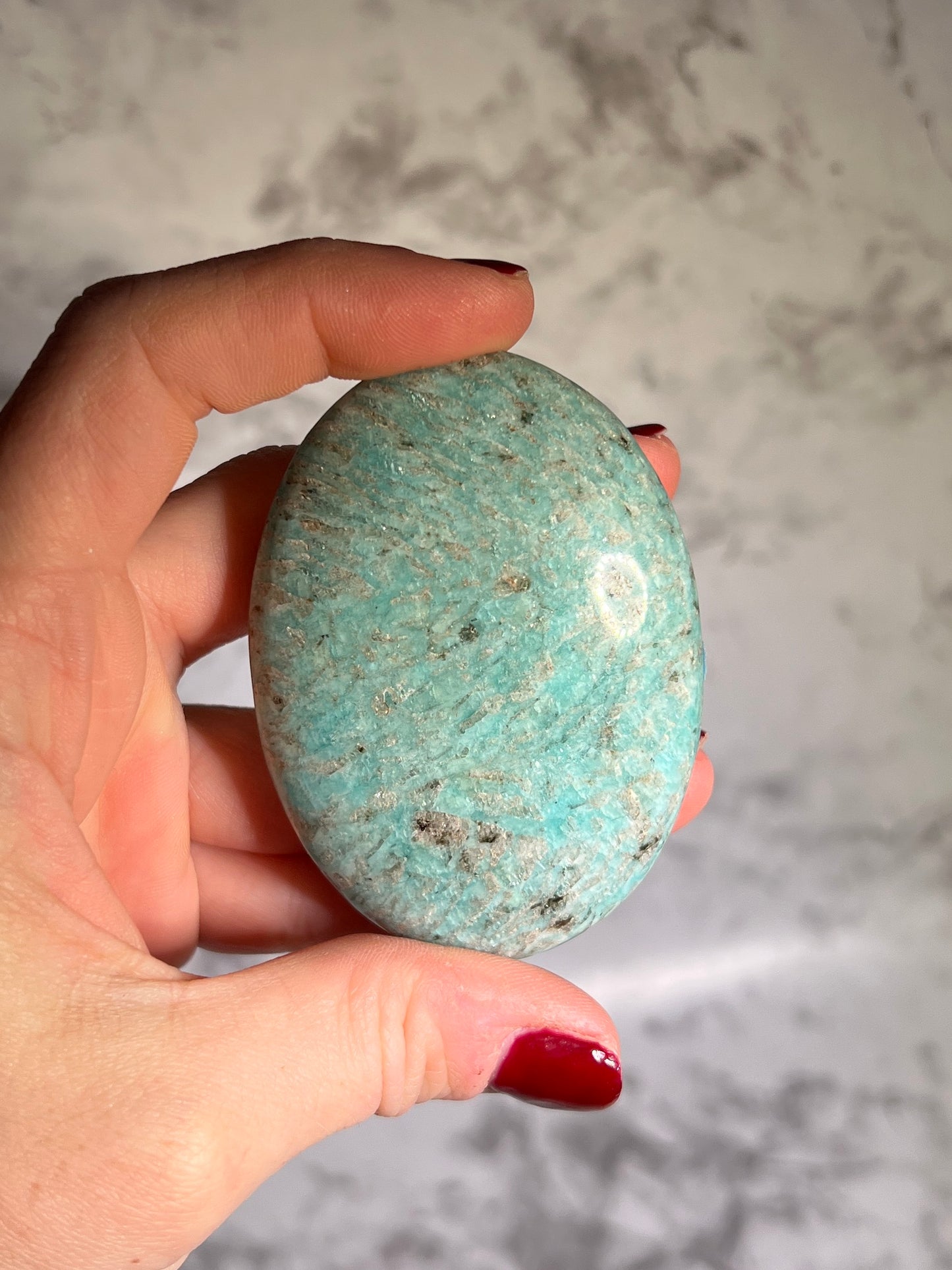 Amazonite Palm Stone