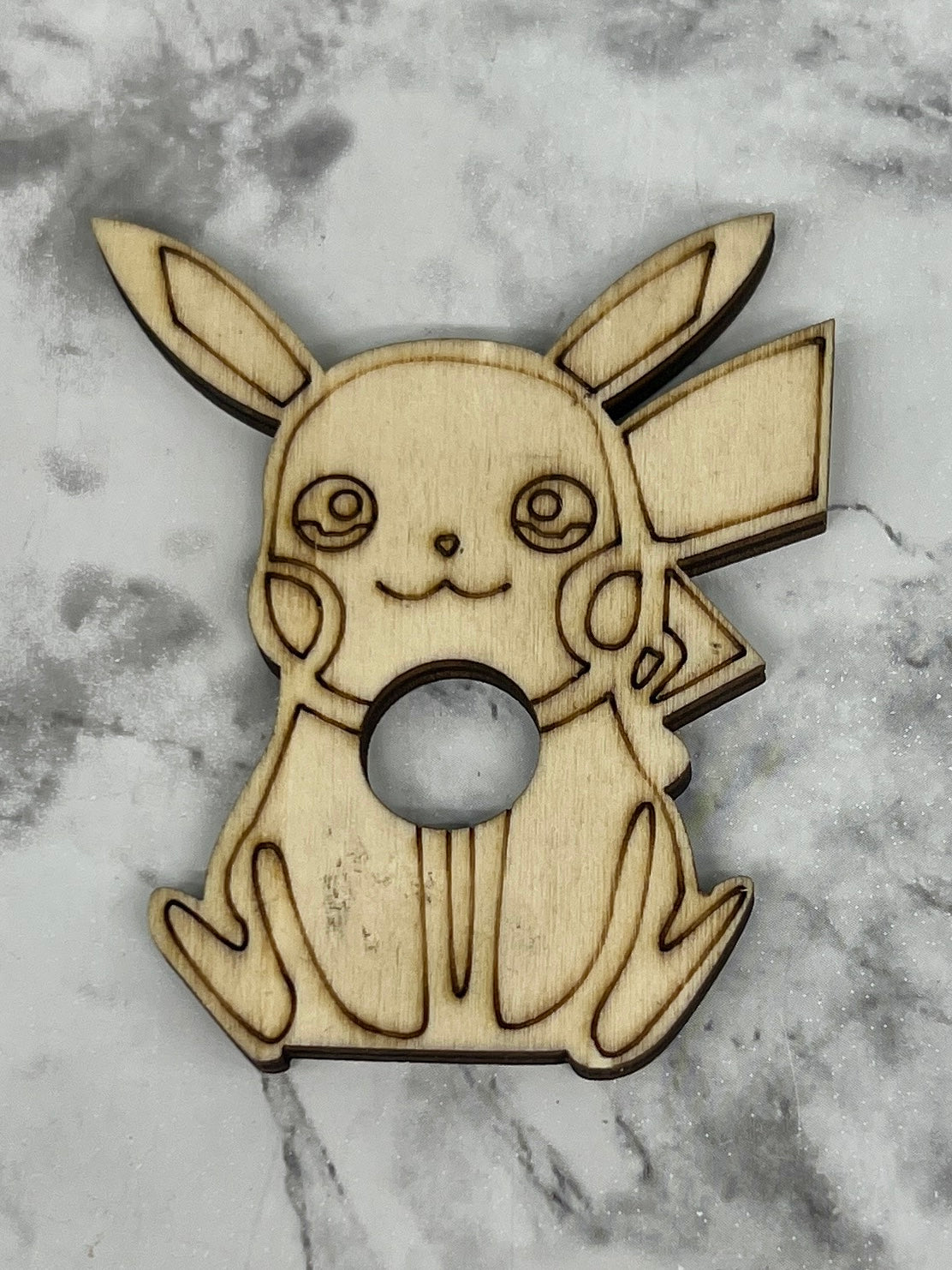 Wooden Pikachu Sphere Holder