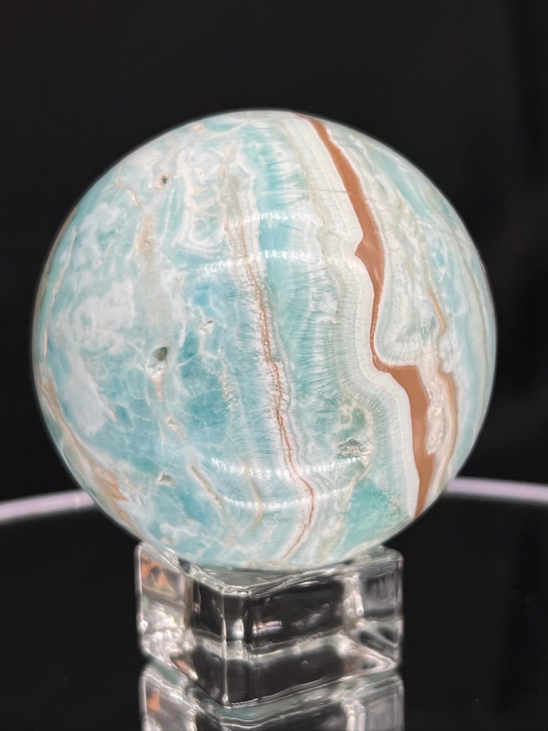 Blue Aragonite Sphere