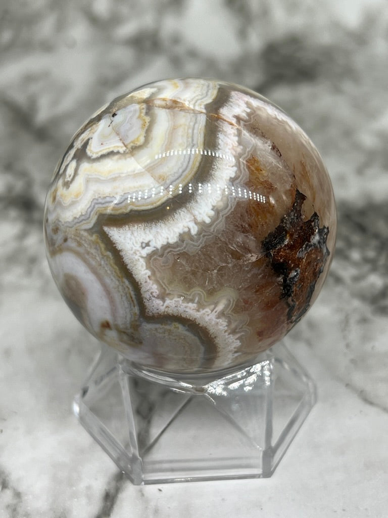 Mexico Crazy Lace Agate Sphere