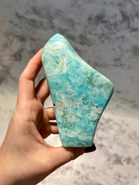 Blue Aragonite Freeform