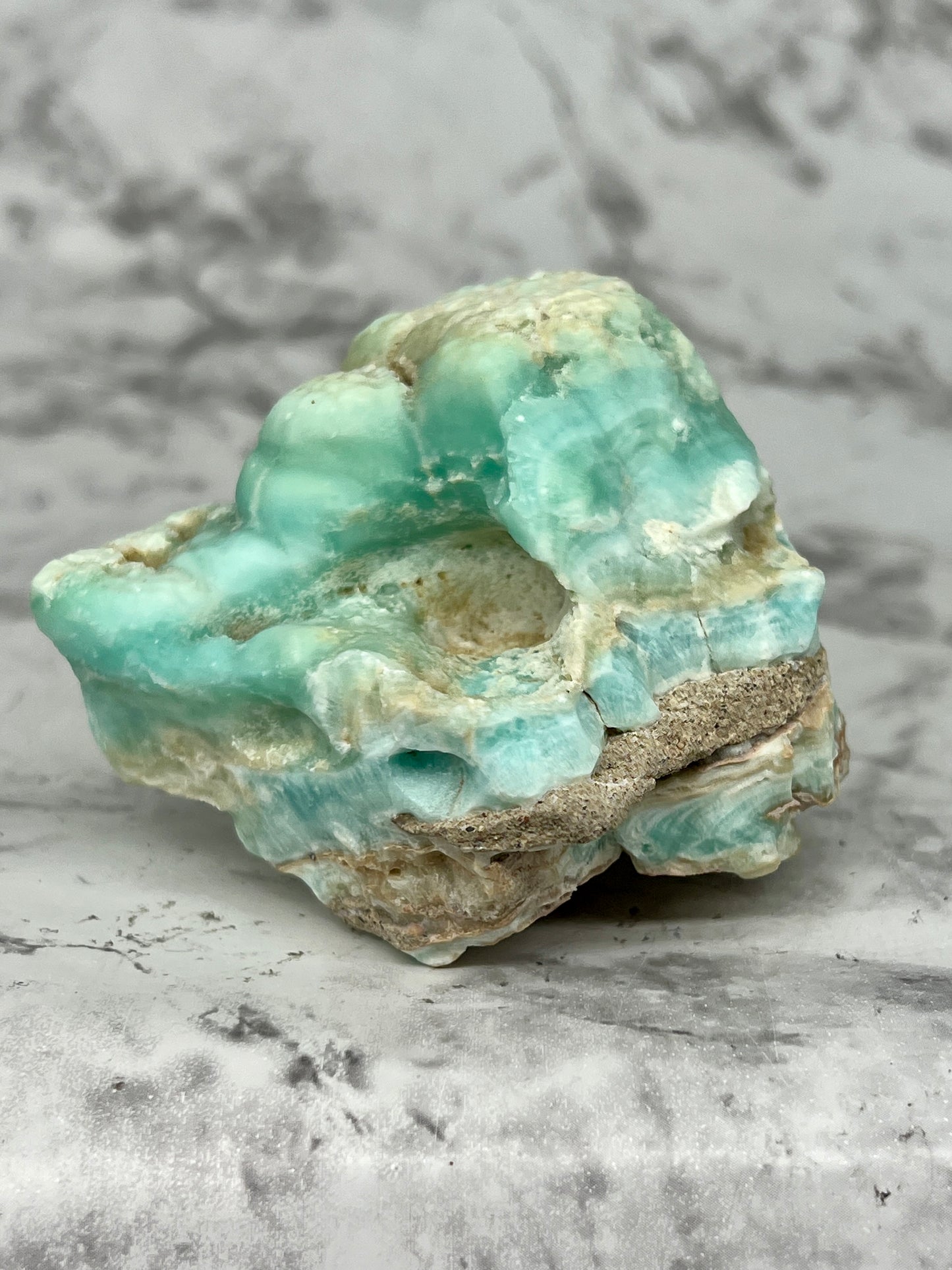 Blue Aragonite Specimen