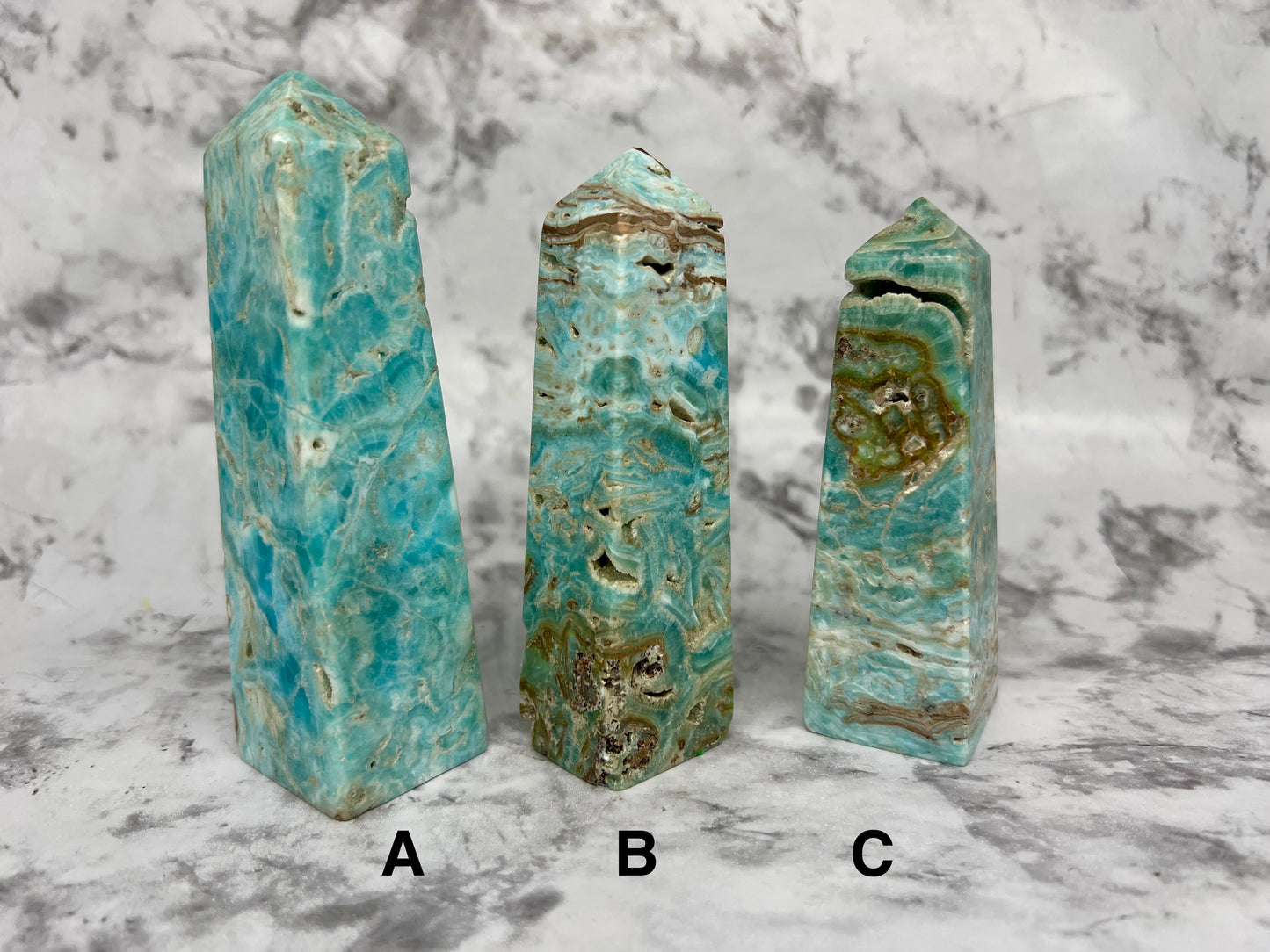 Blue Aragonite Tower