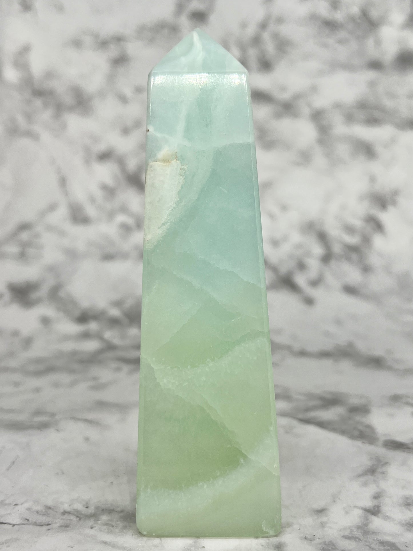 Pistachio Calcite Tower