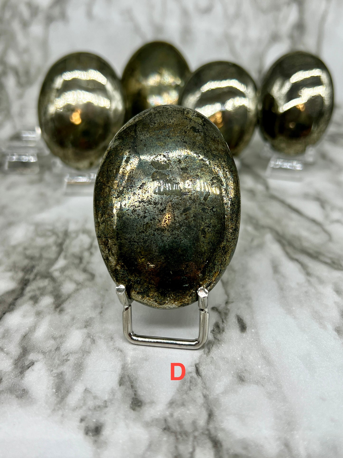 Pyrite Palm Stone