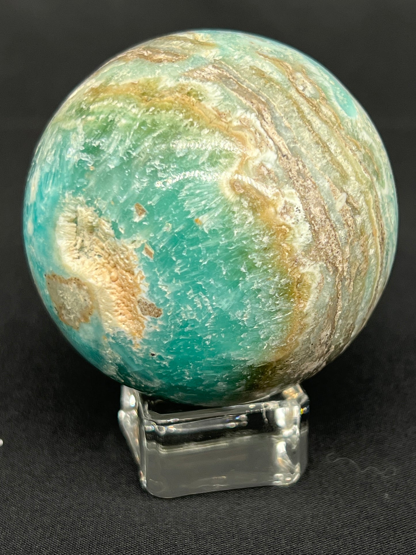 Blue Aragonite & Smithsonite Sphere