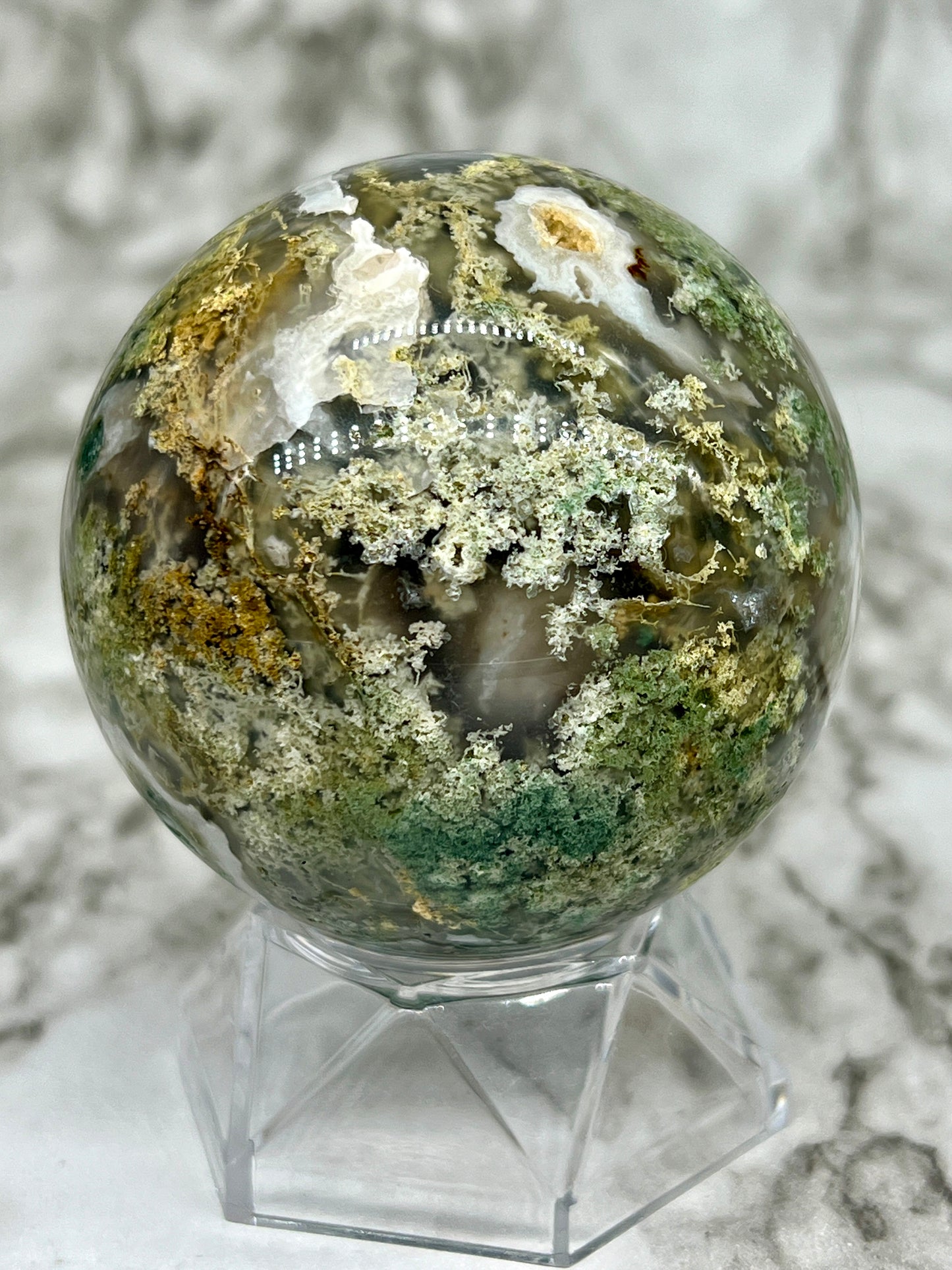 Moss Agate Sphere