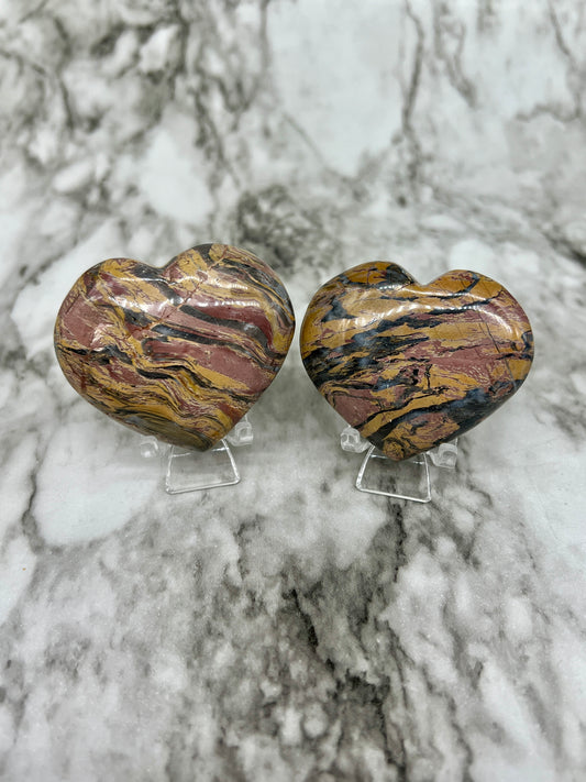 Pakistani Zebra Jasper Heart