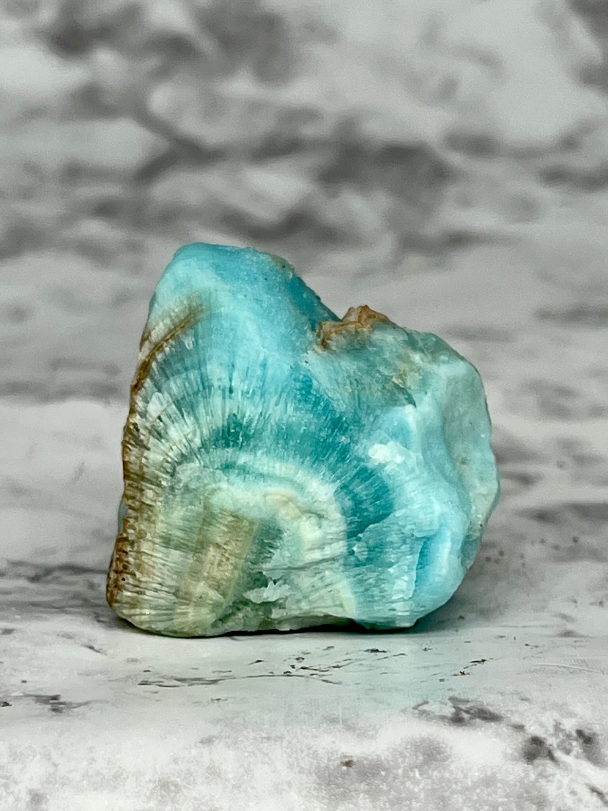 Blue Aragonite Specimen