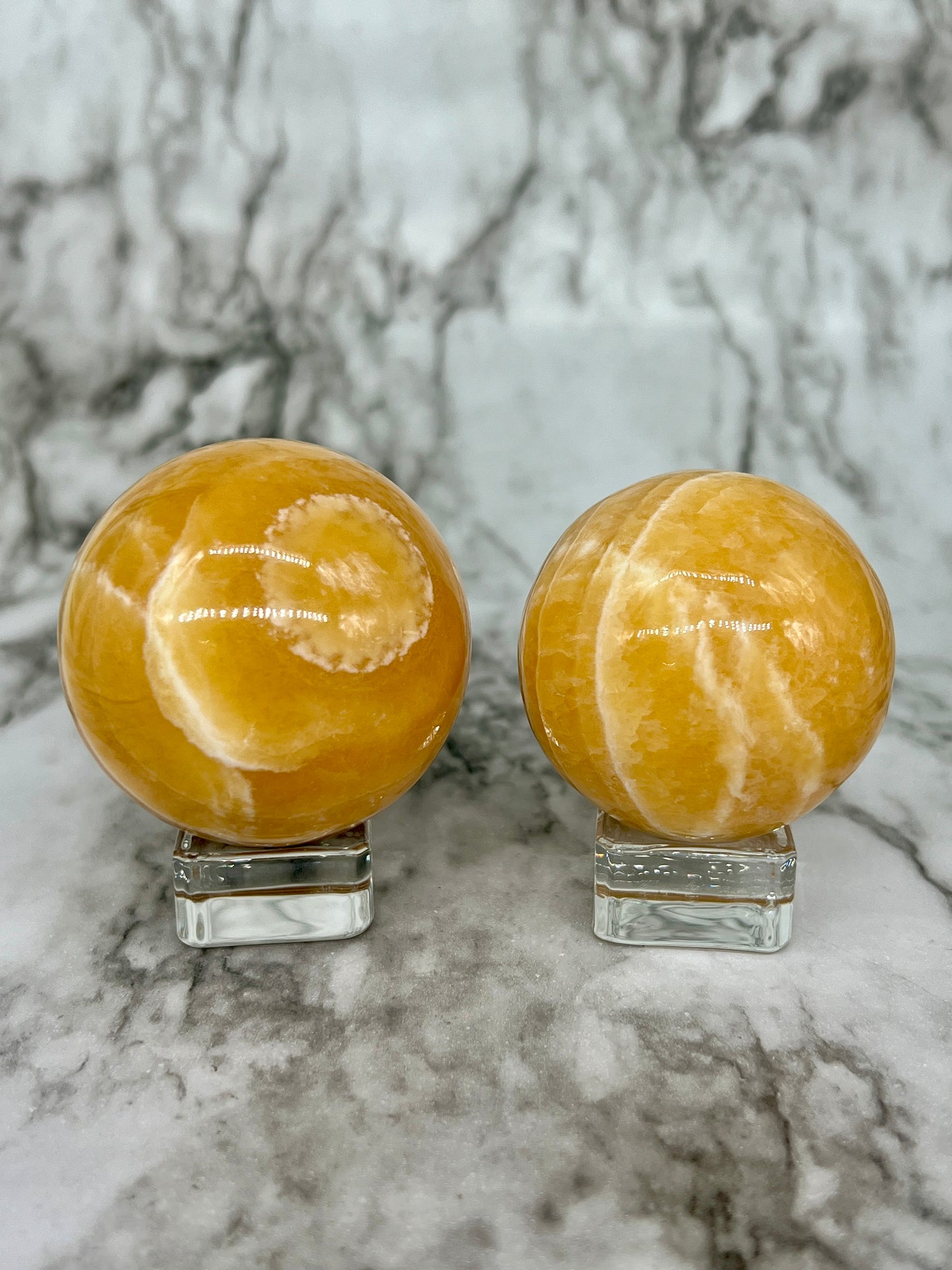 Orange Calcite Sphere