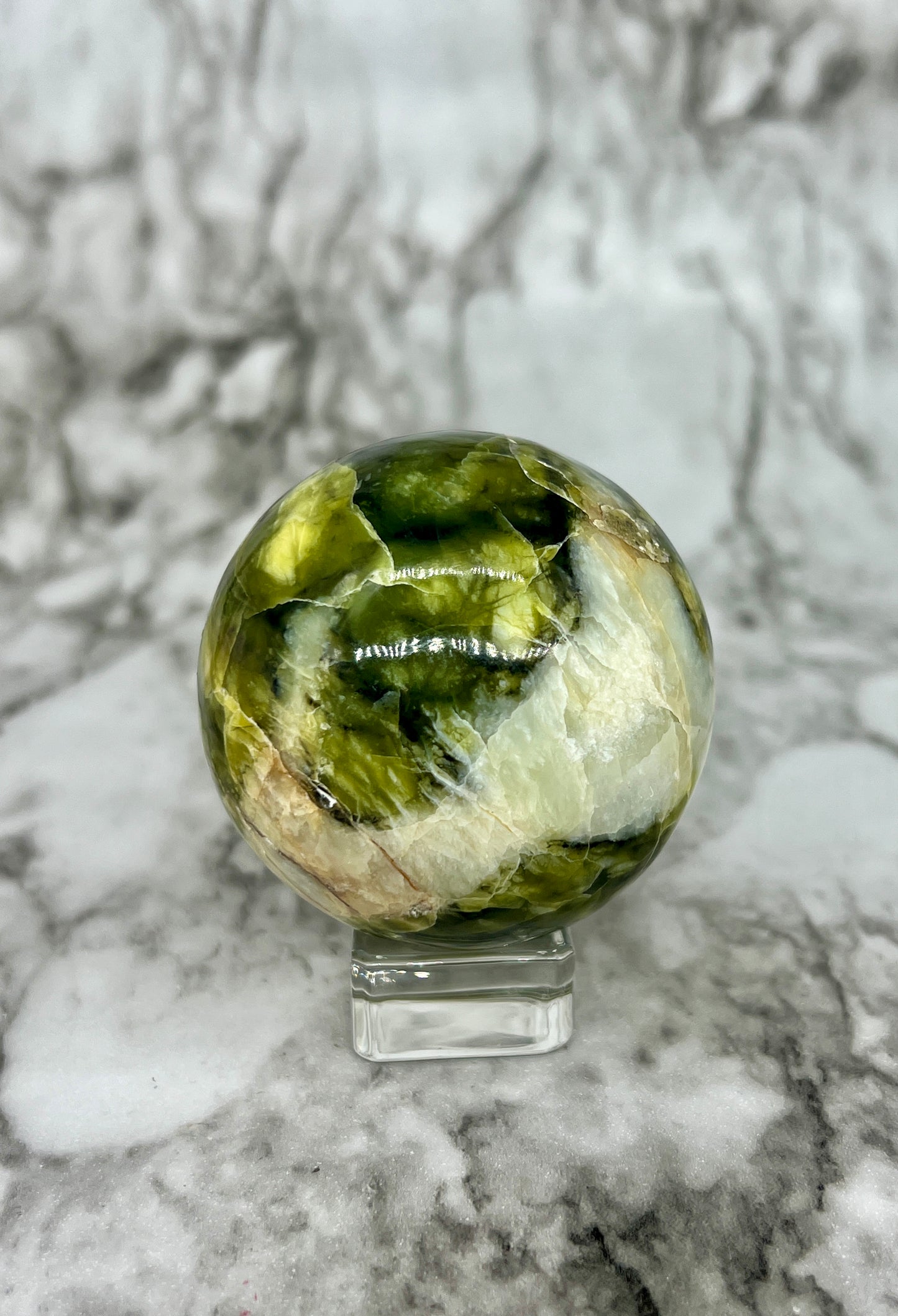 Rutile Serpentine Sphere