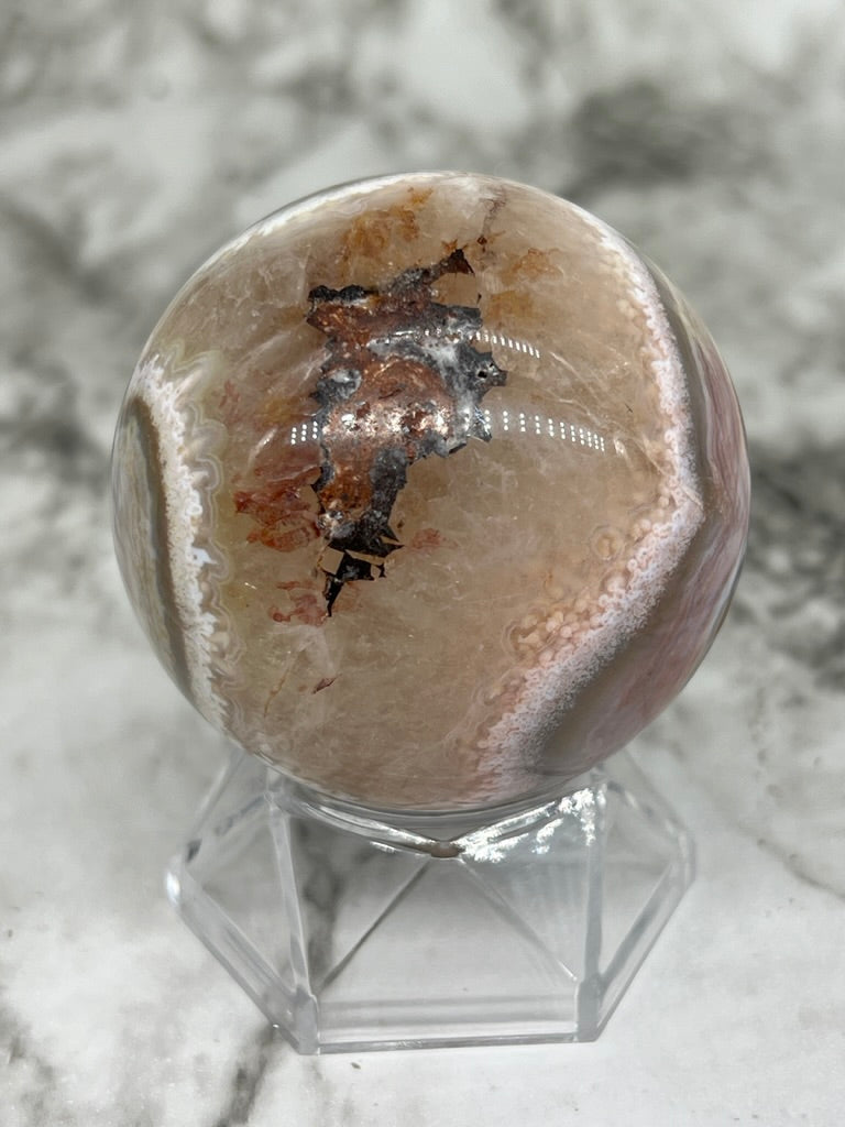 Mexico Crazy Lace Agate Sphere