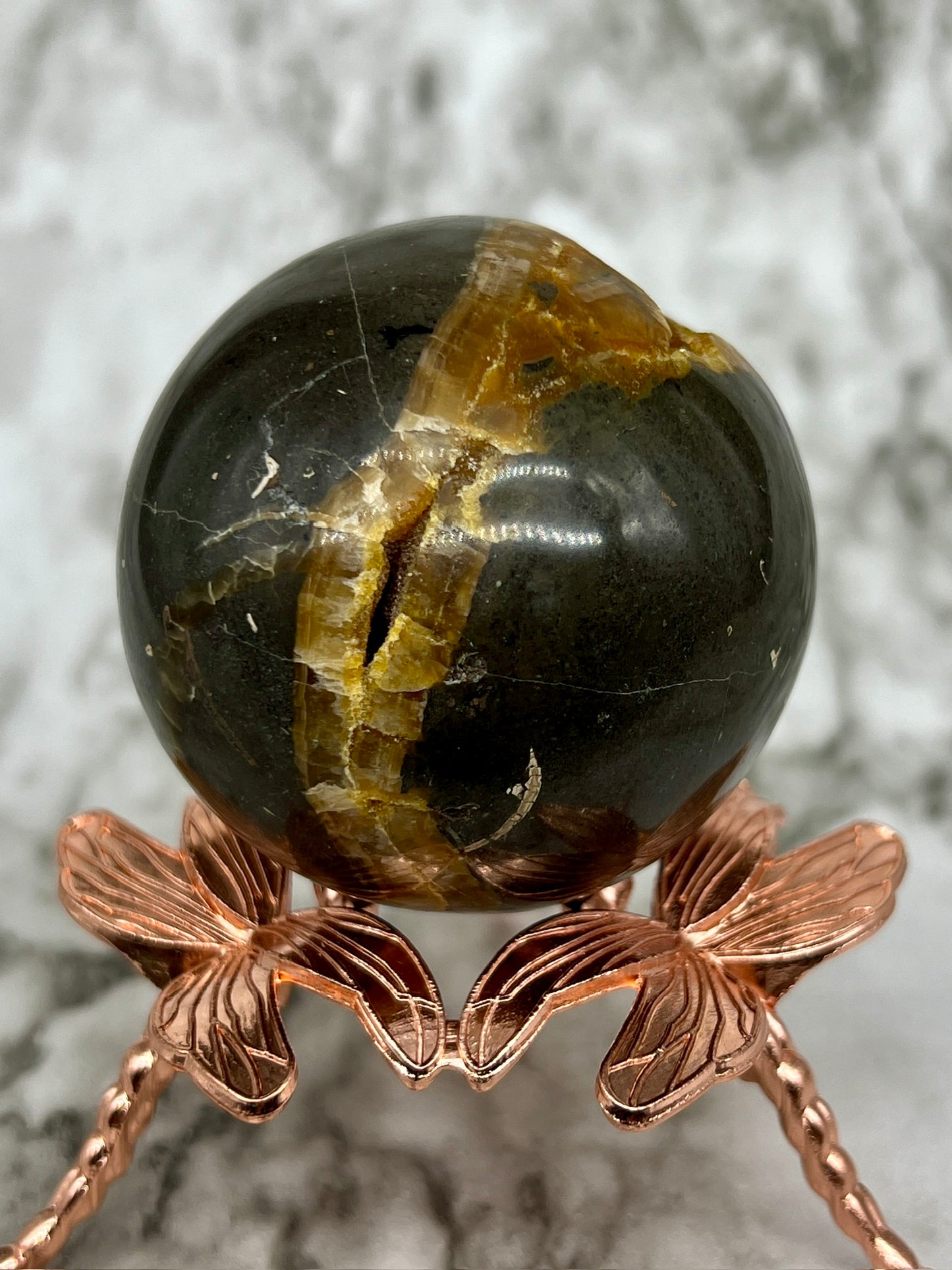 Septarian Druzy Sphere