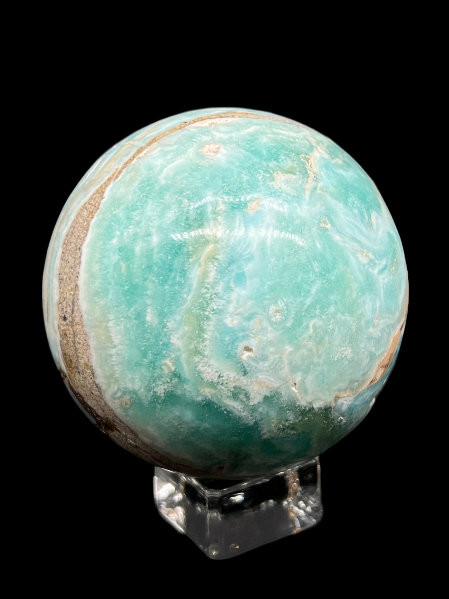 Blue Aragonite & Smithsonite Sphere