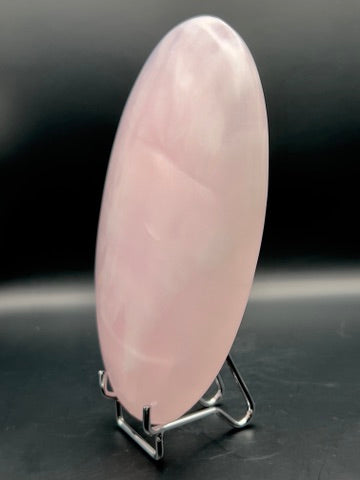 UV-Reactive Pink Mangano Extra Large Palm Stone