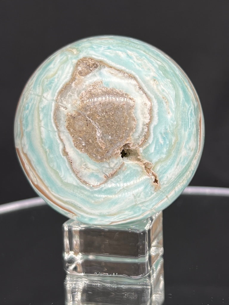 Blue Aragonite Sphere