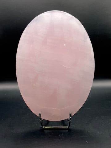UV-Reactive Pink Mangano Extra Large Palm Stone