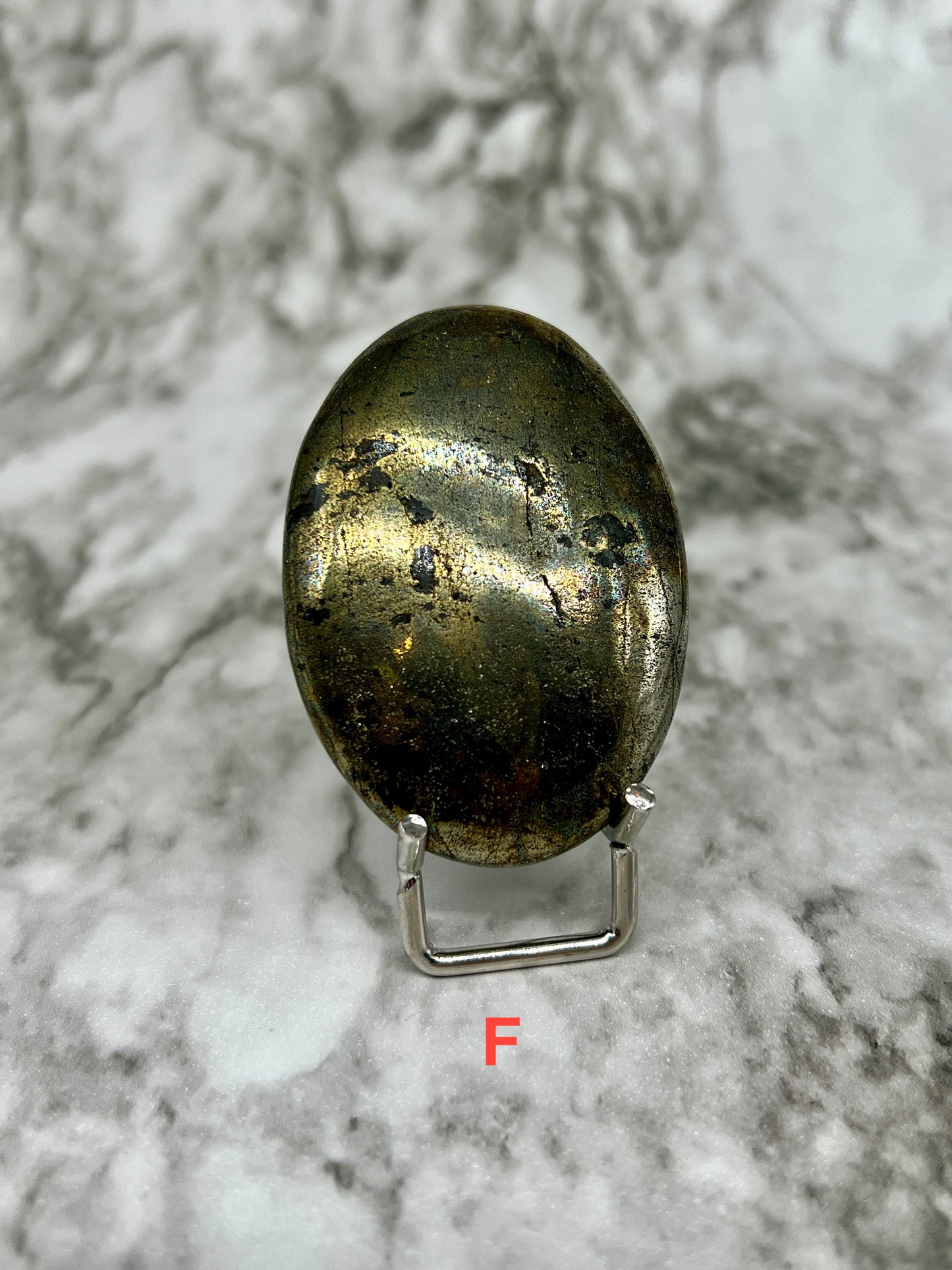 Pyrite Palm Stone