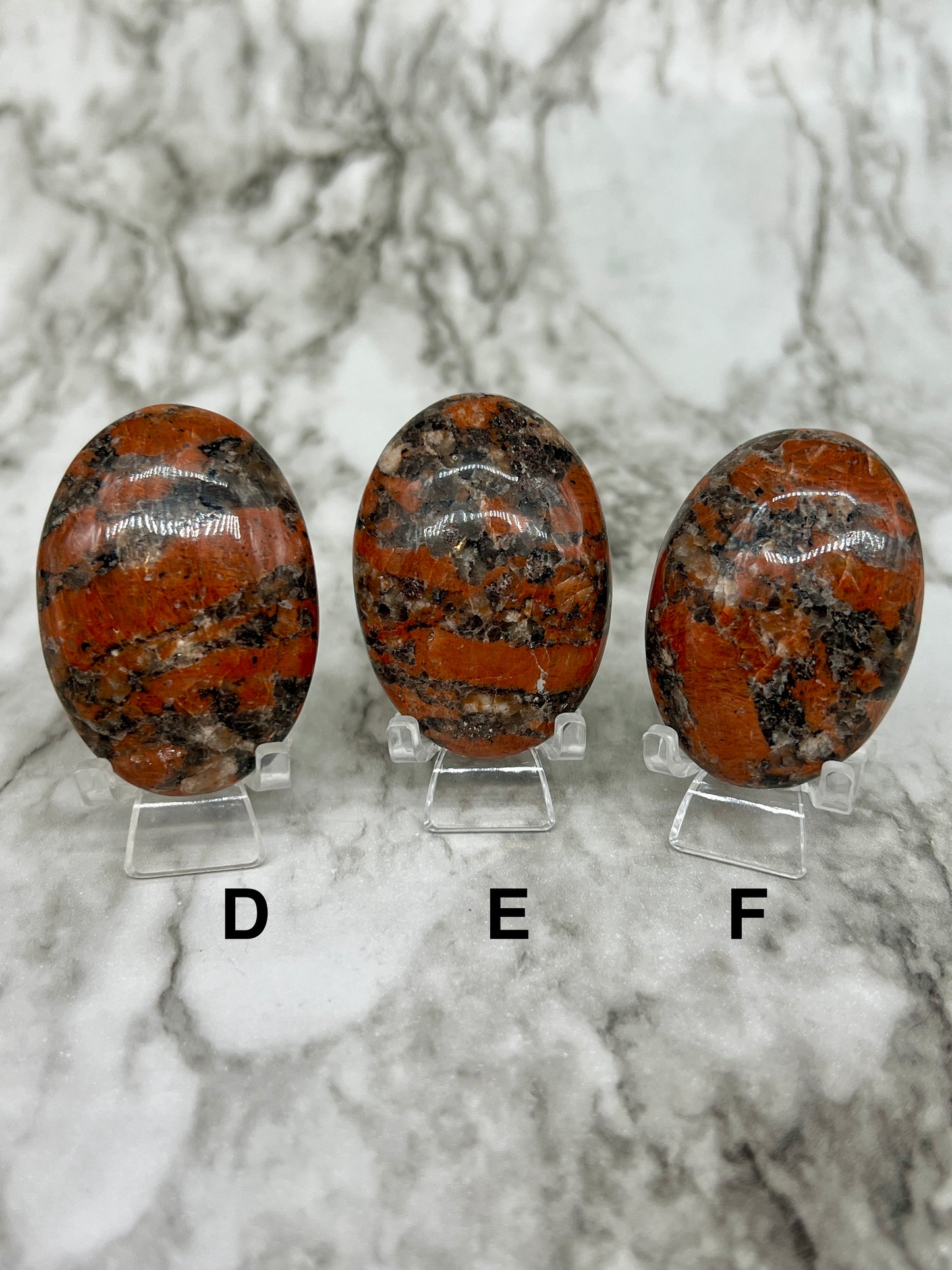 Red Katophorite Palm Stone