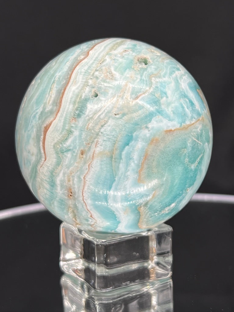 Blue Aragonite Sphere