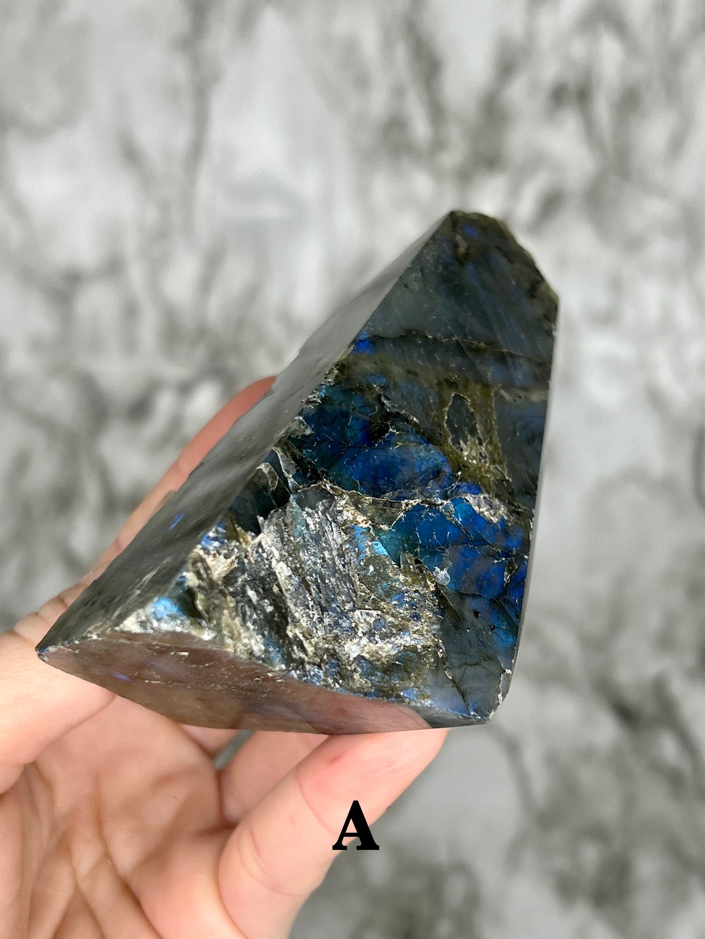 Labradorite Rough & Polished Freeform