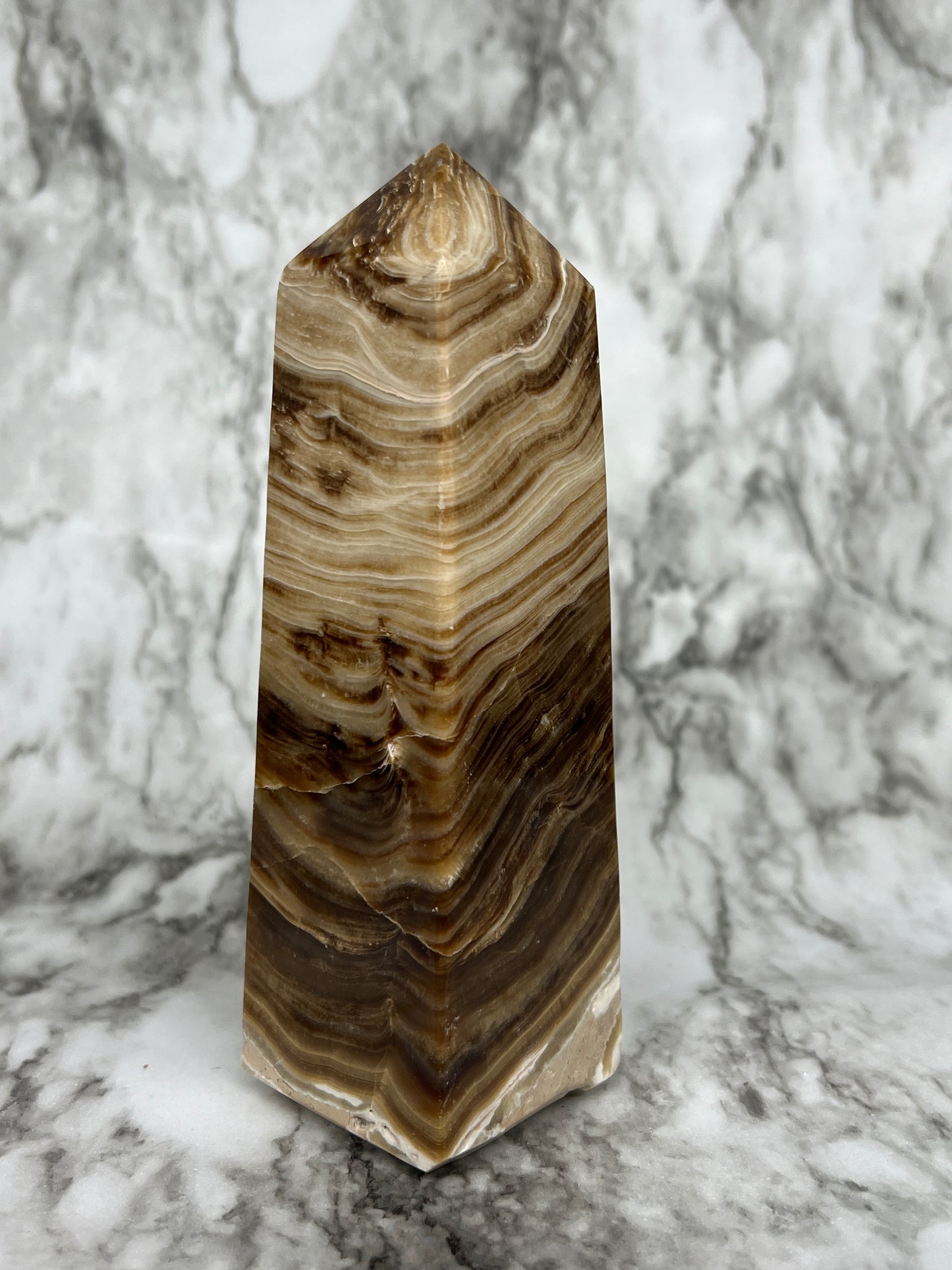 Chocolate Calcite XL tower