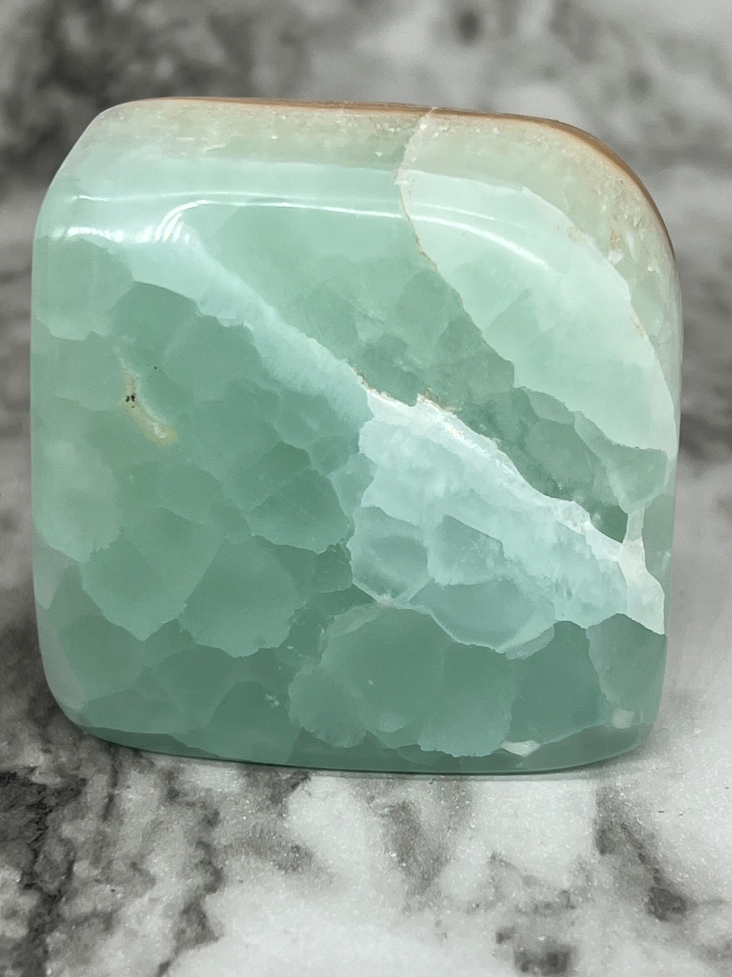 Aqua Caribbean Calcite Freeform