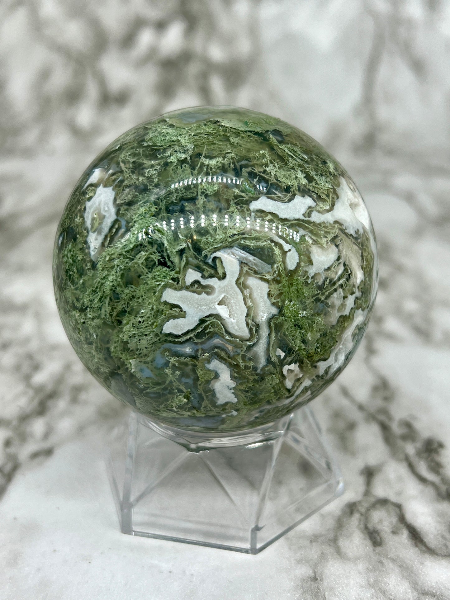 Moss Agate Sphere