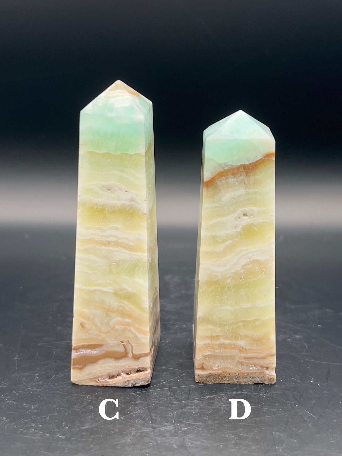 Caribbean & Lemon Calcite Tower