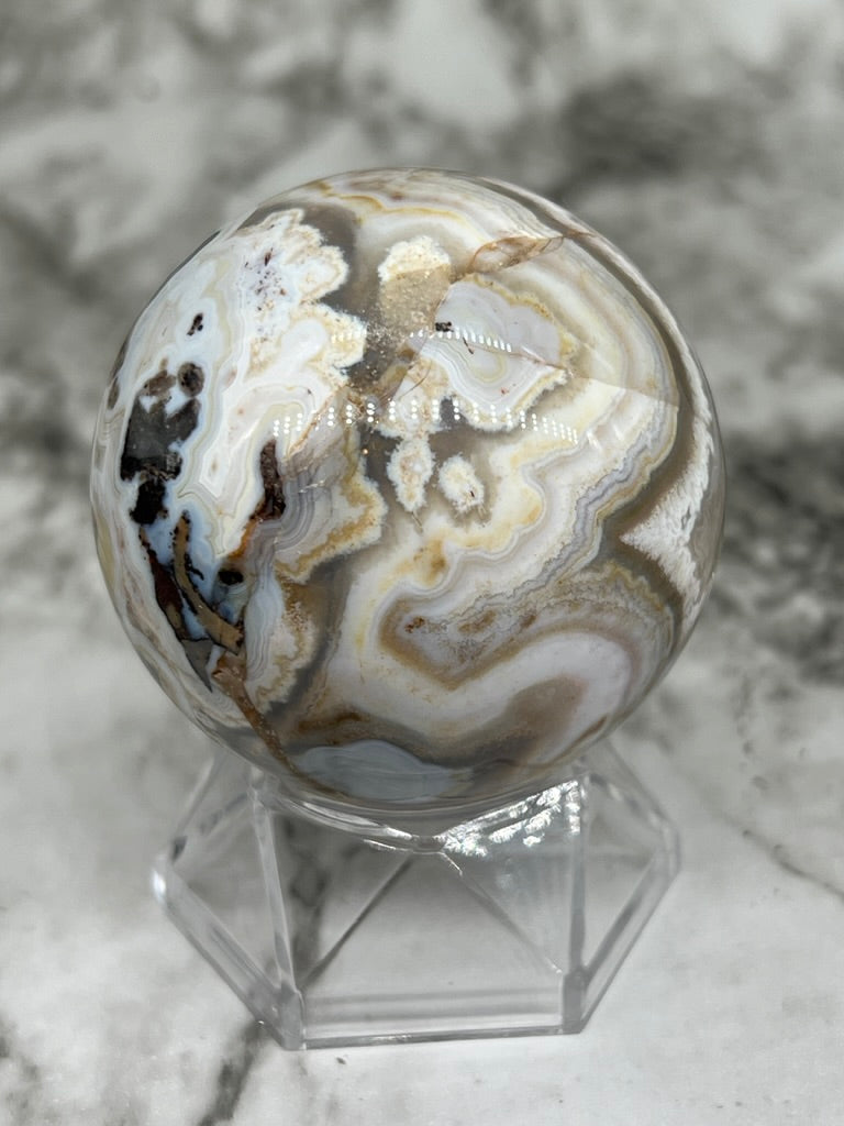 Mexico Crazy Lace Agate Sphere